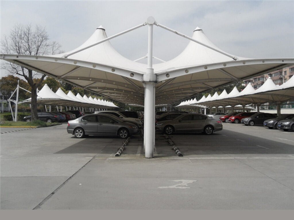 Double Cantilever Car Parking Shades KSA (2)